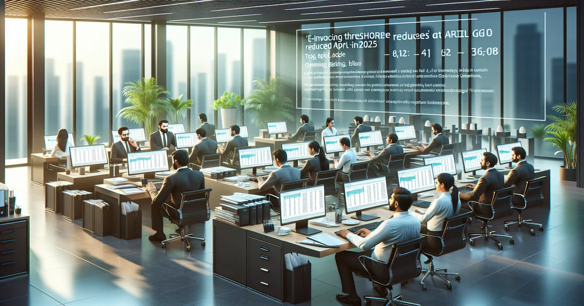 E-invoicing Threshold Reduced: New Rules April 2025